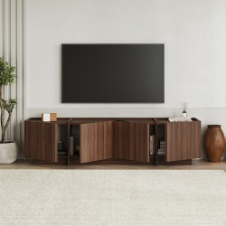 Έπιπλο τηλεόρασης Lowen  χρώμα καρυδί milano 180x35x46,2εκ.