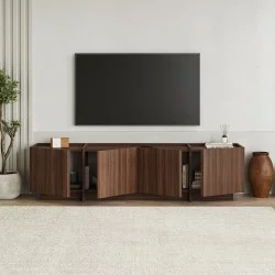 Έπιπλο τηλεόρασης Lowen  χρώμα καρυδί milano 180x35x46,2εκ.