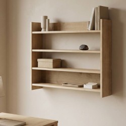 Ραφιέρα τοίχου Lane  χρώμα sapphire oak 85x15x66εκ.
