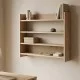 Ραφιέρα τοίχου Lane  χρώμα sapphire oak 85x15x66εκ.