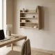 Ραφιέρα τοίχου Lane  χρώμα sapphire oak 85x15x66εκ.