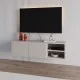 Έπιπλο τηλεόρασης επιτοίχιο Conrad  χρώμα sandstone 140x35x38εκ.