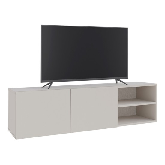 Έπιπλο τηλεόρασης επιτοίχιο Conrad  χρώμα sandstone 140x35x38εκ.