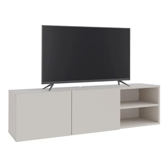 Έπιπλο τηλεόρασης επιτοίχιο Conrad  χρώμα sandstone 140x35x38εκ.