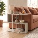 Τραπεζάκι βοηθητικό Homia  χρώμα sandstone 56x25x56,5εκ.
