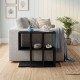 Τραπεζάκι βοηθητικό Homia  χρώμα black wood 56x25x56,5εκ.
