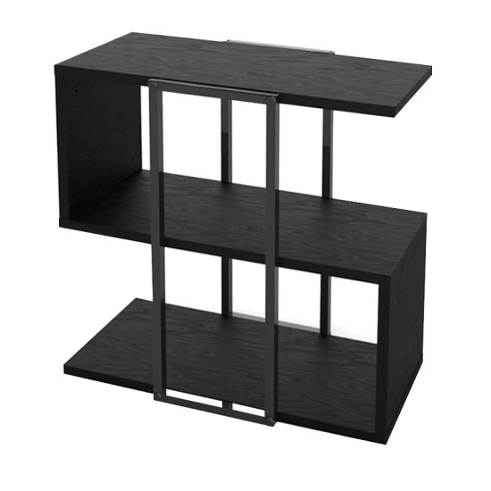 Τραπεζάκι βοηθητικό Homia  χρώμα black wood 56x25x56,5εκ.