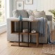 Τραπεζάκι βοηθητικό Homia  χρώμα καρυδί Ud 56x25x56,5εκ.