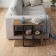 Τραπεζάκι βοηθητικό Homia  χρώμα καρυδί Ud 56x25x56,5εκ.