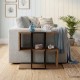Τραπεζάκι βοηθητικό Homia  χρώμα καρυδί Ud 56x25x56,5εκ.