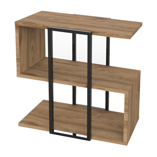 Τραπεζάκι βοηθητικό Homia  χρώμα καρυδί Ud 56x25x56,5εκ.