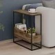 Τραπεζάκι βοηθητικό Lido  χρώμα καρυδί Ud 60x22x62εκ.