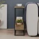 Τραπεζάκι βοηθητικό Lido  χρώμα καρυδί Ud 60x22x62εκ.