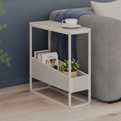 Τραπεζάκι βοηθητικό Lido  χρώμα sandstone 60x22x62εκ.