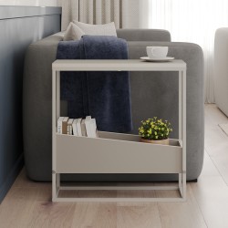 Τραπεζάκι βοηθητικό Lido  χρώμα sandstone 60x22x62εκ.