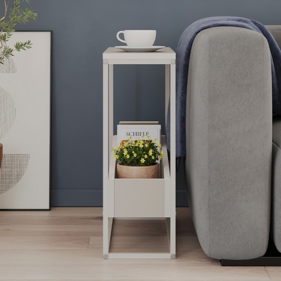 Τραπεζάκι βοηθητικό Lido  χρώμα sandstone 60x22x62εκ.