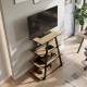 Έπιπλο τηλεόρασης Lyno  χρώμα sapphire oak 70,4x54x80εκ.