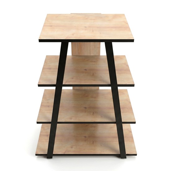 Έπιπλο τηλεόρασης Lyno  χρώμα sapphire oak 70,4x54x80εκ.