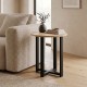Τραπεζάκι βοηθητικό Mesa  χρώμα sapphire oak Ø45x50εκ.