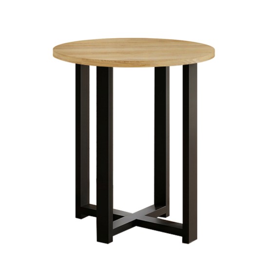 Τραπεζάκι βοηθητικό Mesa  χρώμα sapphire oak Ø45x50εκ.