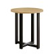 Τραπεζάκι βοηθητικό Mesa  χρώμα sapphire oak Ø45x50εκ.