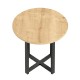 Τραπεζάκι βοηθητικό Mesa  χρώμα sapphire oak Ø45x50εκ.