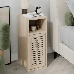 Κομοδίνο Inca  χρώμα light oak 25,2x32x60εκ.
