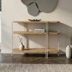 Κονσόλα Notus  χρώμα sapphire oak 92x34,5x75εκ.