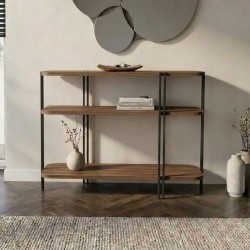 Κονσόλα Notus  χρώμα καρυδί Ud 92x34,5x75εκ.