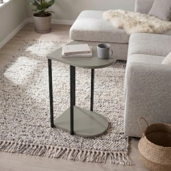 Τραπεζάκι βοηθητικό Roya  χρώμα ash green 41,5x32x56εκ.
