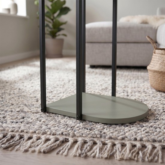 Τραπεζάκι βοηθητικό Roya  χρώμα ash green 41,5x32x56εκ.