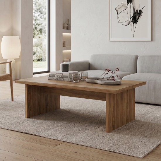 Τραπεζάκι σαλονιού Loana  χρώμα καρυδί Ud 120x70x40εκ.