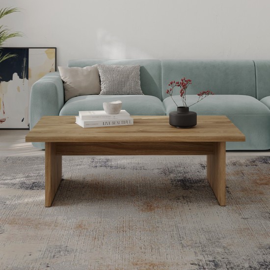 Τραπεζάκι σαλονιού Loana  χρώμα καρυδί Ud 120x70x40εκ.
