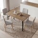 Τραπέζι Xana  χρώμα sepet oak 120x70x77,5εκ.