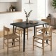 Τραπέζι Xana  χρώμα black wood 120x70x77,5εκ.