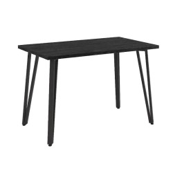 Τραπέζι Xana  χρώμα black wood 120x70x77,5εκ.