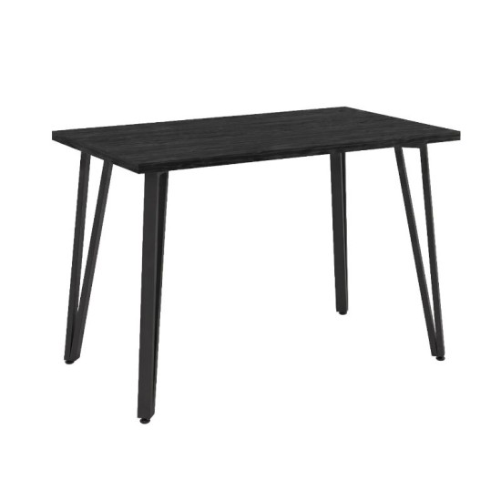 Τραπέζι Xana  χρώμα black wood 120x70x77,5εκ.