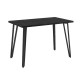 Τραπέζι Xana  χρώμα black wood 120x70x77,5εκ.