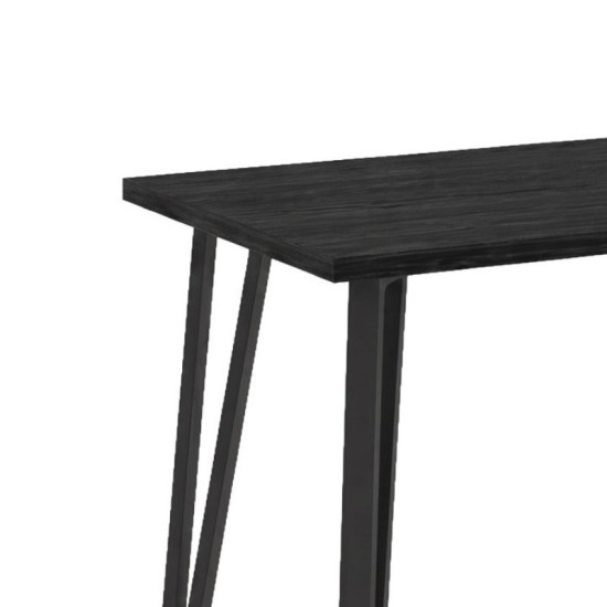 Τραπέζι Xana  χρώμα black wood 120x70x77,5εκ.