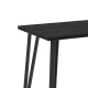 Τραπέζι Xana  χρώμα black wood 120x70x77,5εκ.