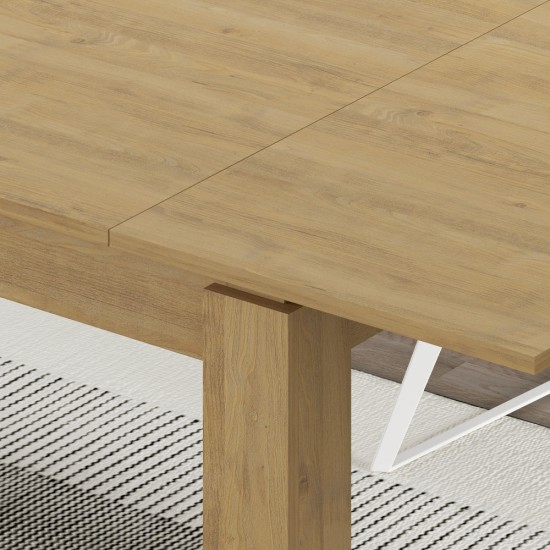 Τραπέζι Tolmen  επεκτεινόμενο χρώμα sapphire oak 120/170x80x75εκ.