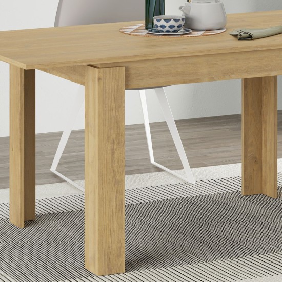 Τραπέζι Tolmen  επεκτεινόμενο χρώμα sapphire oak 120/170x80x75εκ.