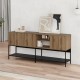 Μπουφές Amira  χρώμα καρυδί Ud - black wood 180x40x80εκ.