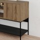 Μπουφές Amira  χρώμα καρυδί Ud - black wood 180x40x80εκ.