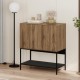 Μπουφές Amira  χρώμα καρυδί Ud - black wood 80x40x90εκ.