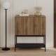 Μπουφές Amira  χρώμα καρυδί Ud - black wood 80x40x90εκ.