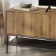 Έπιπλο τηλεόρασης Amira  χρώμα καρυδί Ud - black wood 180x35x55εκ.