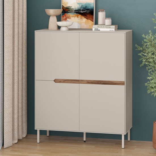 Μπουφές Arch  χρώμα sandstone 98x40x120,5εκ.