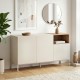 Μπουφές Cailin  χρώμα sandstone - sepet oak 140x41,8x80εκ.
