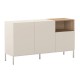 Μπουφές Cailin  χρώμα sandstone - sepet oak 140x41,8x80εκ.
